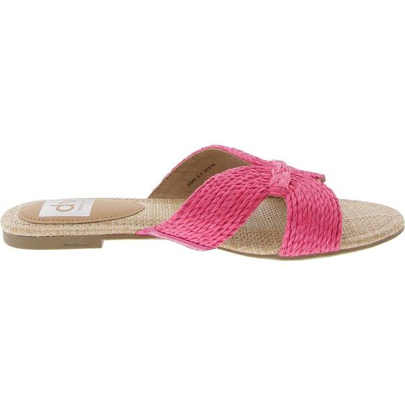 Dolce Vita Womens Geeya Pink Textured Slip-On Flat Slide Sandals Used - Picture 3 of 5